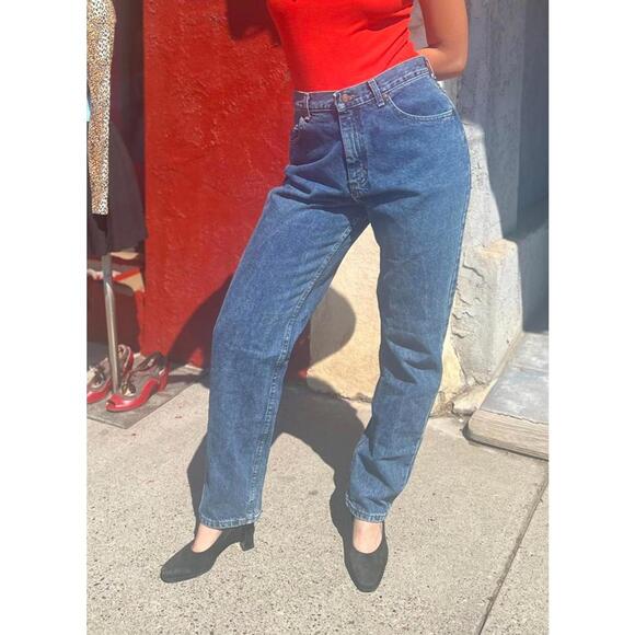 Lee Denim - 90s Lee 10M Dark Wash High Rise Mom Jeans